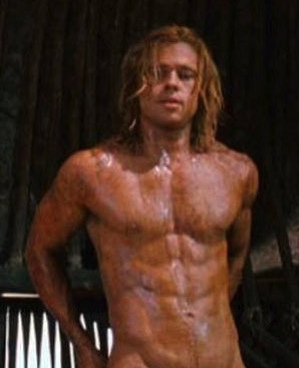 Brad Pitt almost naked