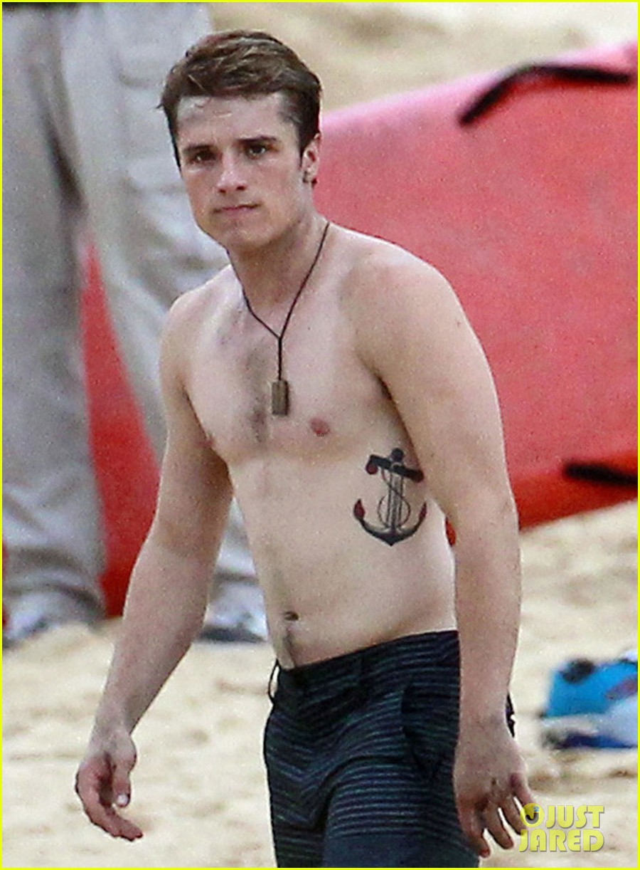Josh Hutcherson nudes on beach