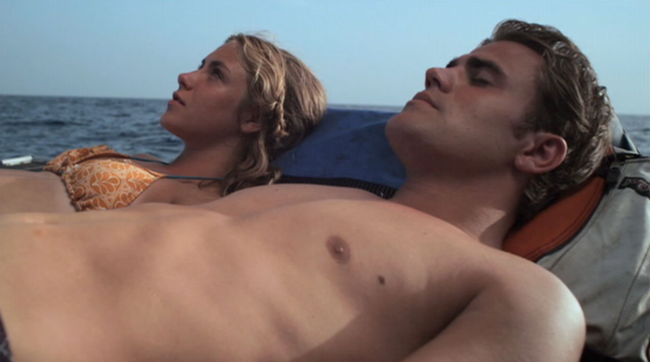 paul wesley shirtless beneath the blue