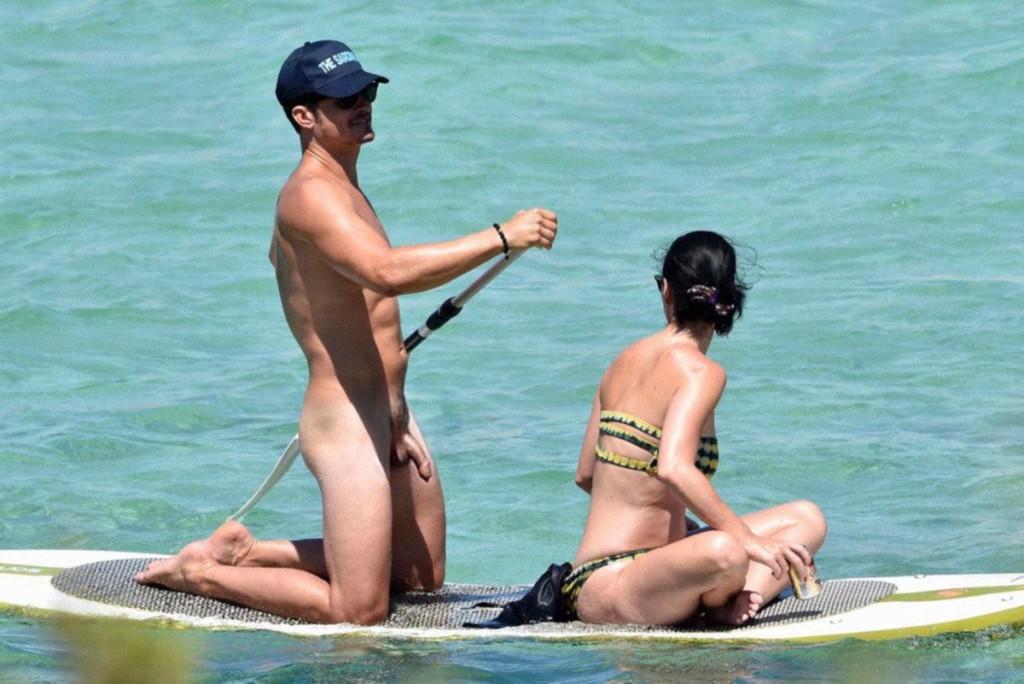 Katy Perry and Orlando Bloom Naked on beach