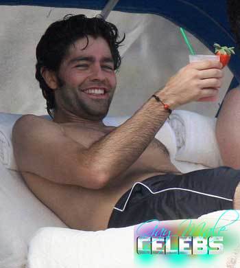 Adrian Grenier Showing Off Her Fairly Impressive Dong
