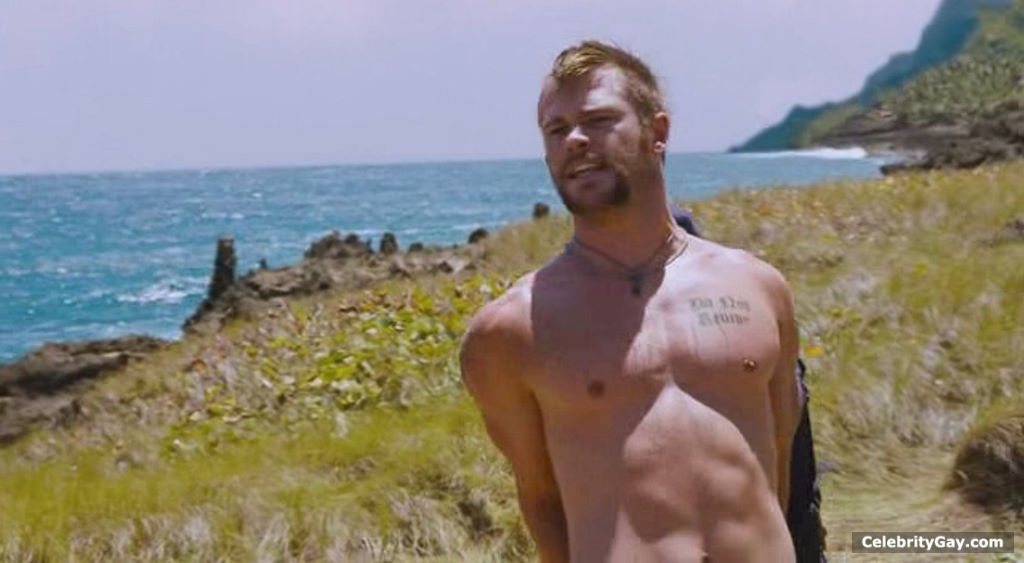 Chris Hemsworth Sexy While Shirtless/Jacked/Sweaty