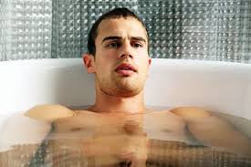 Theo James Posing Shirtless And Looking Good