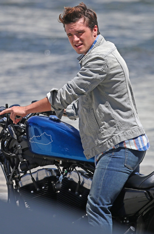 Great Josh Hutcherson on beach