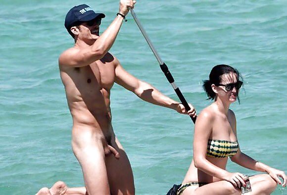 Katy Perry and Orlando Bloom Naked on beach