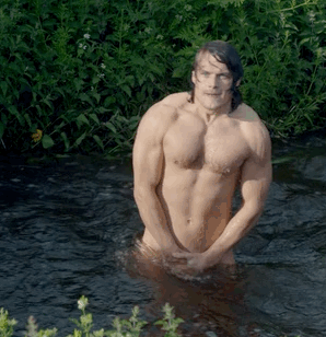 Sam Heughan Tries To Hide His Massive Cock (GIFs)